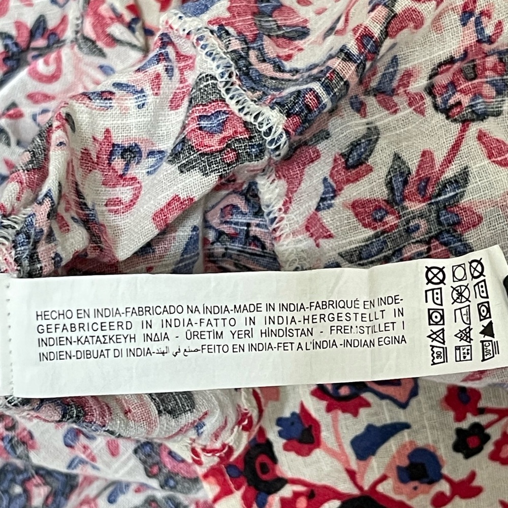 Zara Women’s Size 12 US Mini Skirt Floral Paisley Red Summer - Picture 13 of 16
